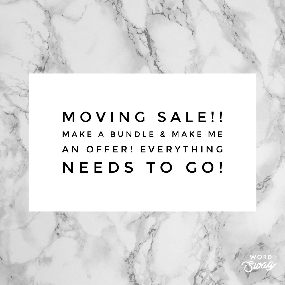 Moving Sale!